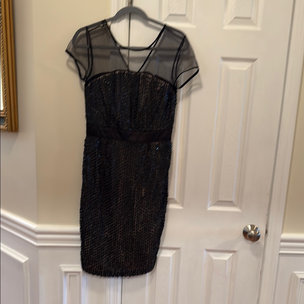 French Connection Black Sequin Mini Dress